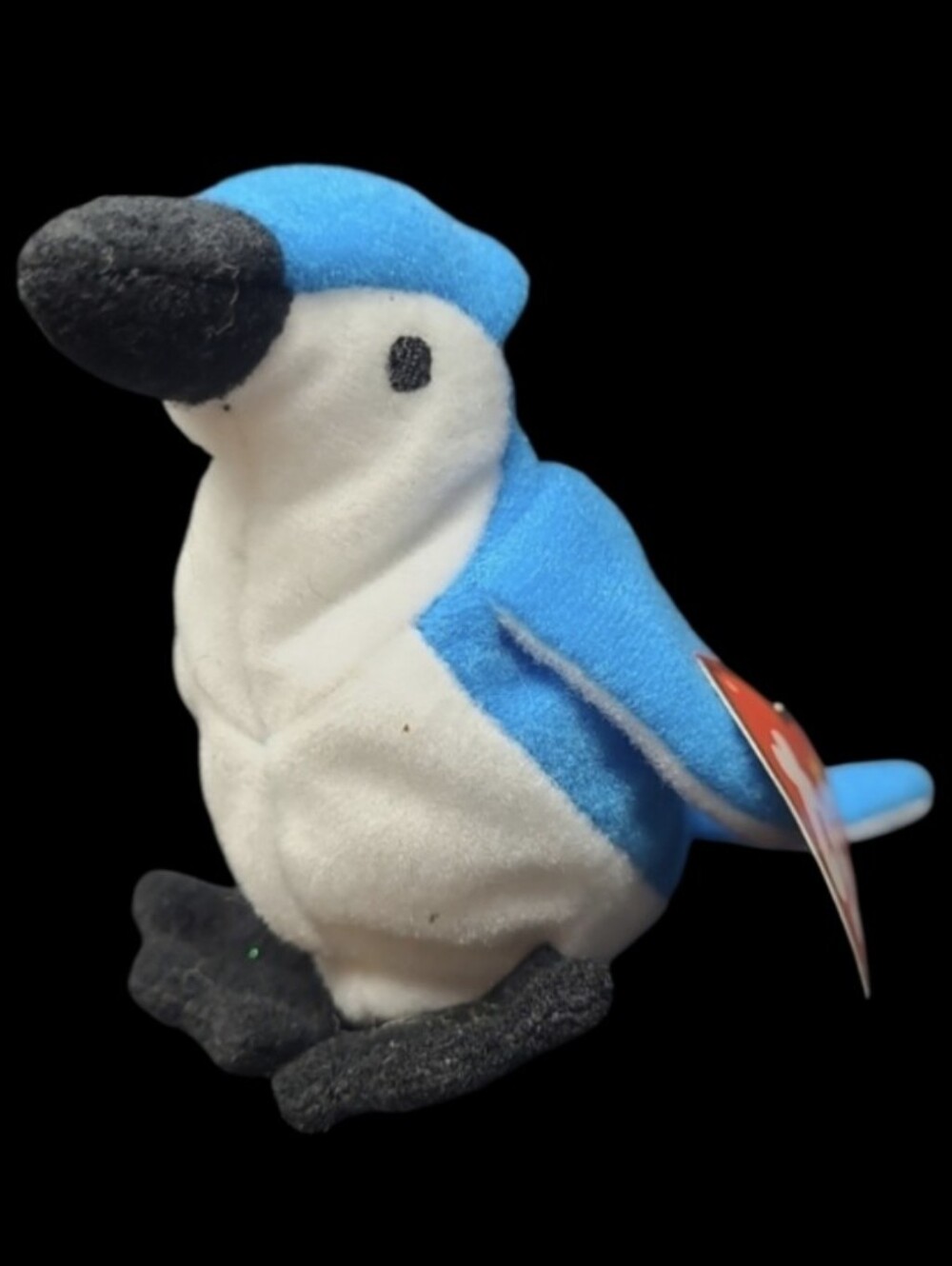 1993 Ty-TEENIE BEANIE BABIES "ROCKET" THE BLUE JAY - MADE FOR McDONALDS